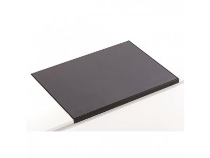 Podložka na stôl s priehľadnou fóliou a ochranou rohu 65x52cm čierna