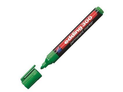 Permanentný popisovač edding 300 zelený