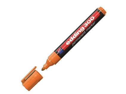 Permanentný popisovač edding 300 oranžový