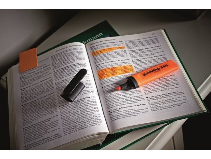 Zvýrazňovač edding 345 oranžový