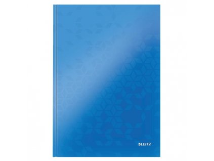 Záznamová kniha Leitz WOW A4 80 listov linajková modrá