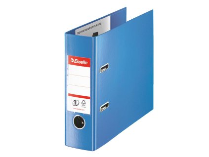 Zakladač pákový Esselte celoplastový Oblong 7,5cm modrý