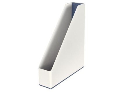 Stojan na časopisy Leitz WOW biely/sivý