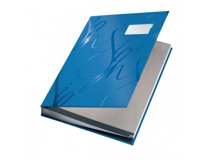 Podpisová kniha designová Leitz modrá