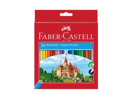 Farbičky Faber Castell drevené, 24 ks