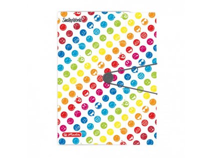 Plastový obal s gumičkou Herlitz Smiley World Rainbow A4 PP