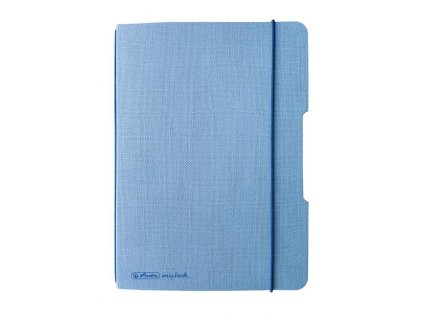 Zošit Herlitz my.book Flex A6 40 listov štvorčekový svetlomodrý ľanový