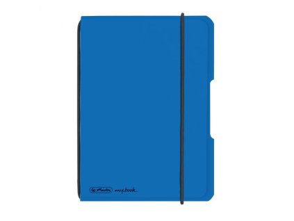 Zošit Herlitz my.book Flex A6 40 listov štvorčekový PP modrý