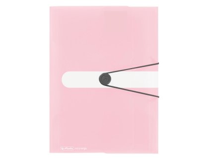 Plastový obal s gumičkou Herlitz rose