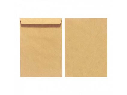 Poštové obálky C5 Herlitz olizové, hnedé, recyklované, 10 ks