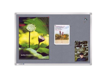 Tabuľa napichovacia UNIVERSAL 60x90 cm sivá