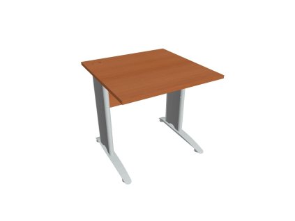 Pracovný stôl Cross, 80x75,5x80 cm, čerešňa/kov