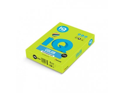 Farebný papier IQ color limetkovo zelený LG46, A4, 80g