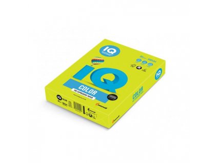 Farebný papier IQ color neónovo zelený NEOGN, A4, 80g