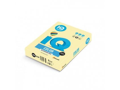 Farebný papier IQ color žltá pastelová YE23, A4, 160g
