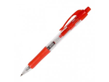 Guľôčkové pero Q-CONNECT klikacie červené