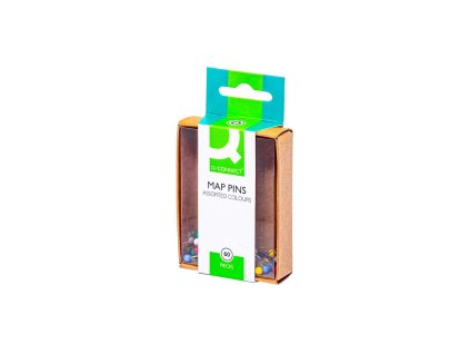 Napichovacie špendlíky guľaté Q-CONNECT 4mm mix farieb 60ks