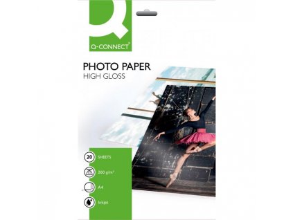 Fotopapier Q-CONNECT vysoký lesk, 260g, 20 hárkov