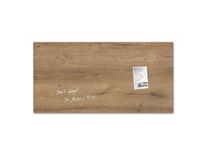 Sklenená tabuľa artverum 91x46cm prírodné drevo