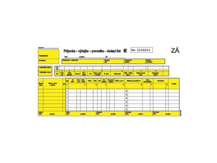 Príjemka - výdajka - prevodka - dodací list 2/3 A4 čísl.samoprepis 150 listov
