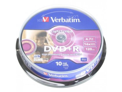 Verbatim DVD+R 16x cake10