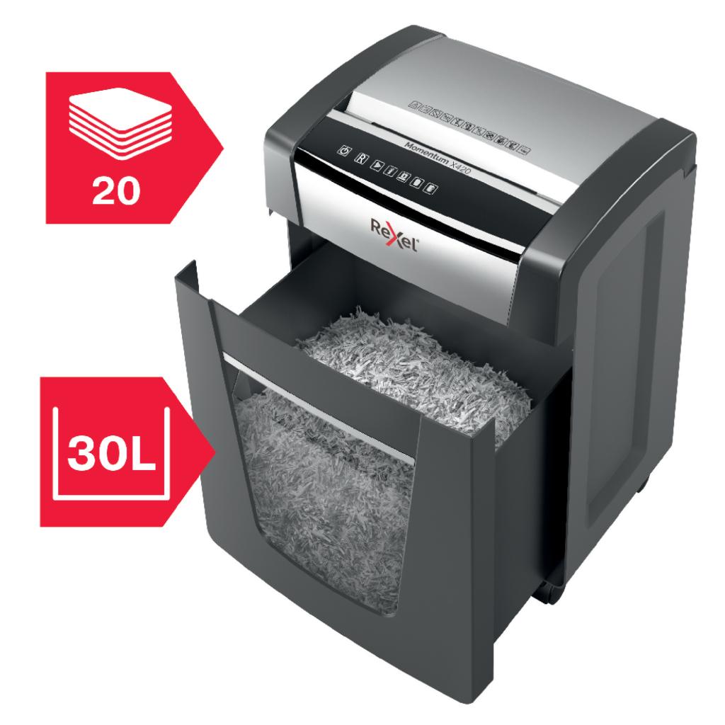 Skartovačka Rexel Momentum X420