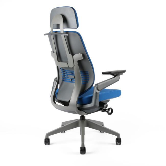 Office Pro Kancelárska stolička čalúnená KARME + PDH, F03 modrá