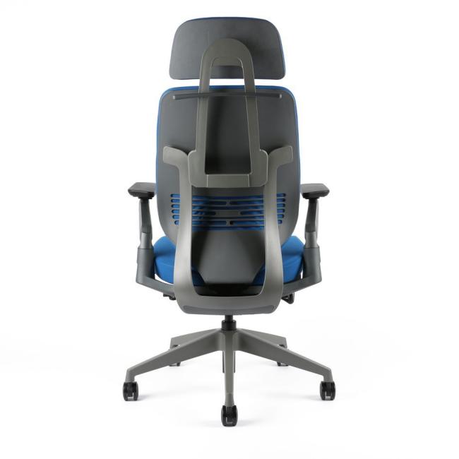 Office Pro Kancelárska stolička čalúnená KARME + PDH, F03 modrá