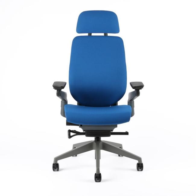 Office Pro Kancelárska stolička čalúnená KARME + PDH, F03 modrá