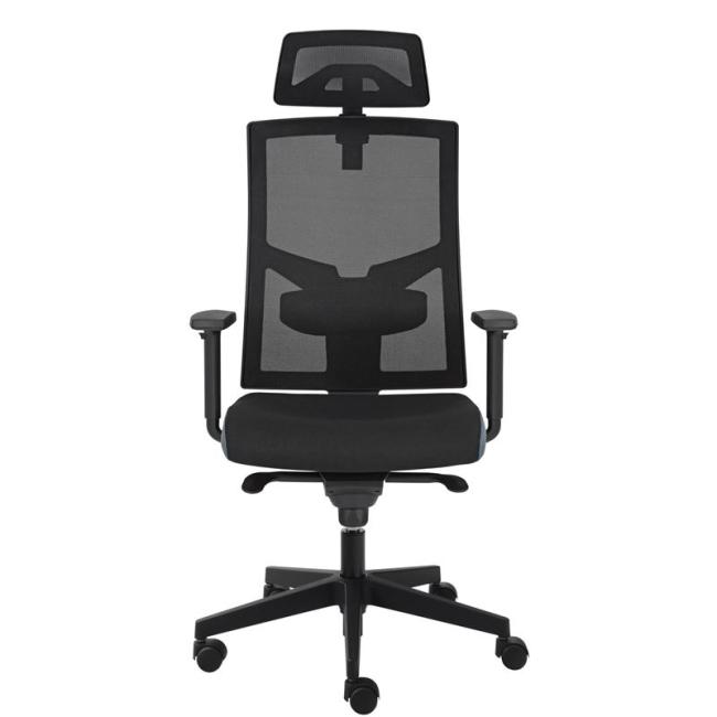 Alba Kancelárska stolička GAME VIP SYN čierno/sivá (B8033) + PDH 3D + podrúčky P44