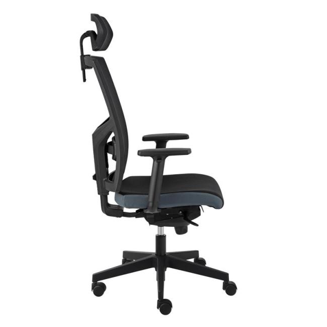 Alba Kancelárska stolička GAME VIP SYN čierno/sivá (B8033) + PDH 3D + podrúčky P44