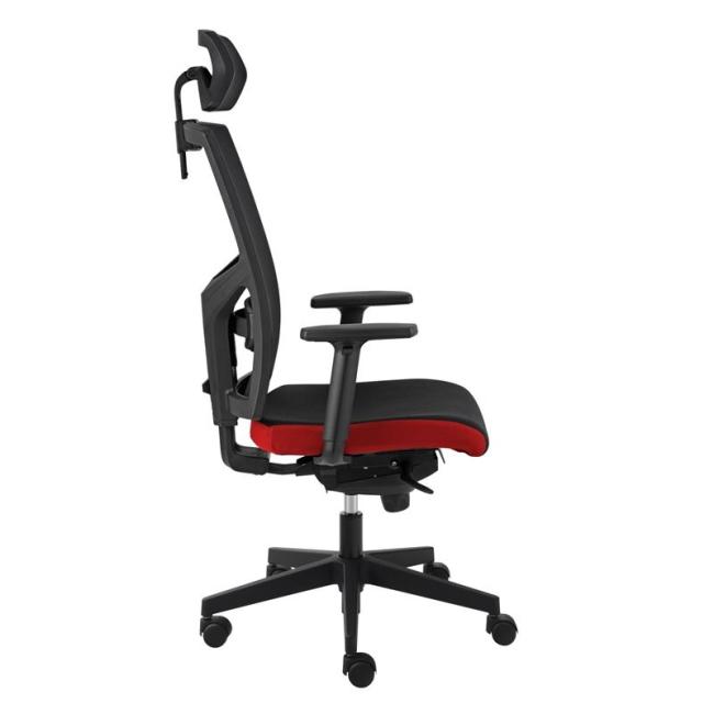 Alba Kancelárska stolička GAME VIP SYN čierno/červená (B8033) + PDH 3D + podrúčky P44