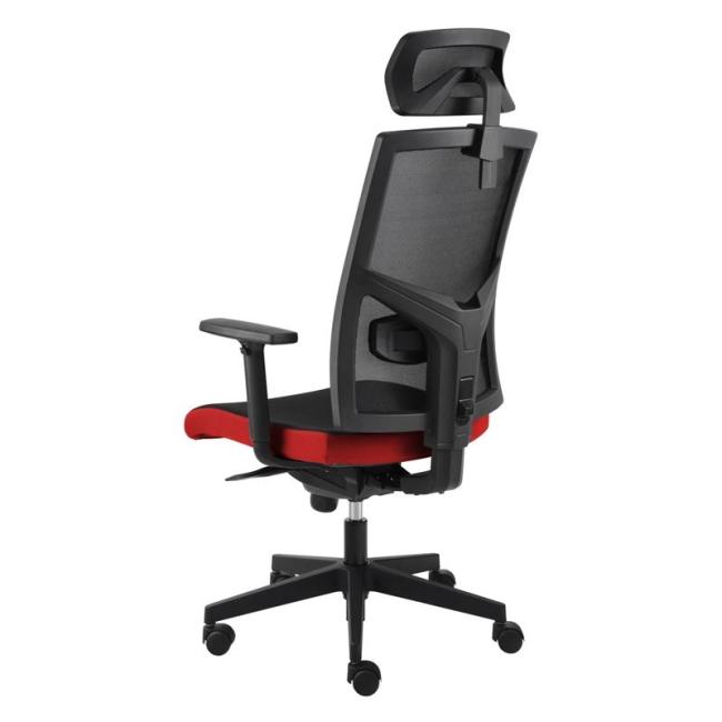 Alba Kancelárska stolička GAME VIP SYN čierno/červená (B8033) + PDH 3D + podrúčky P44