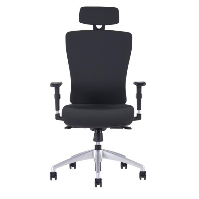 Office Pro Kancelárska stolička HALIA SP s podhlavníkom + podrúčky, čierna