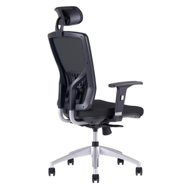 Office Pro Kancelárska stolička HALIA SP s podhlavníkom + podrúčky, čierna