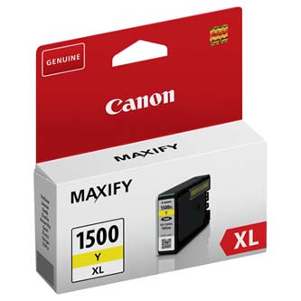 Canon originál ink PGI 1500XL, yellow, 12ml, 9195B001, high capacity, Canon MAXIFY MB2050, MB2350 9195B001