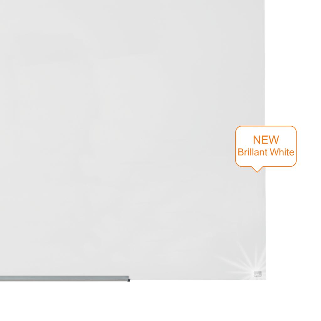 Sklenená tabuľa Nobo Diamond biela 85” 1900x1000mm
