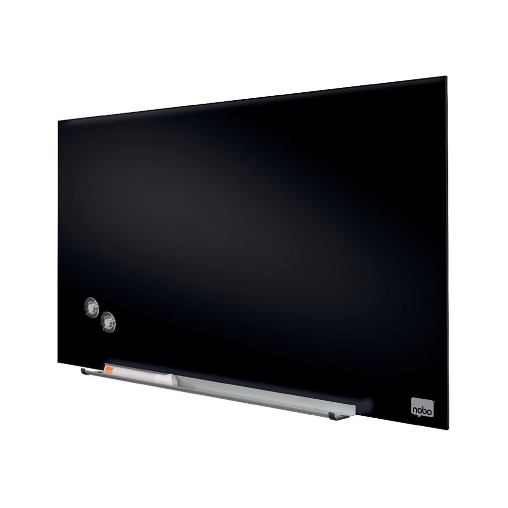 Sklenená tabuľa Nobo Diamond čierna 31”, 680x380mm