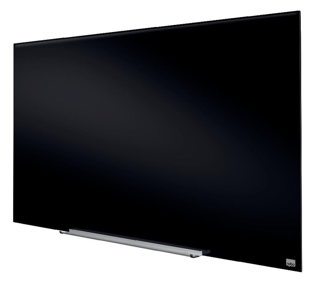 Sklenená tabuľa Nobo Diamond čierna 85”, 1900x1000mm