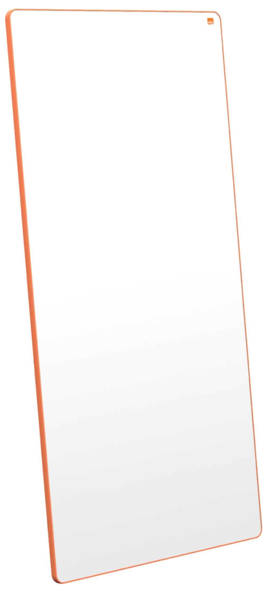Prenosná magnetická taubľa Nobo Move & Meet oranžový rám