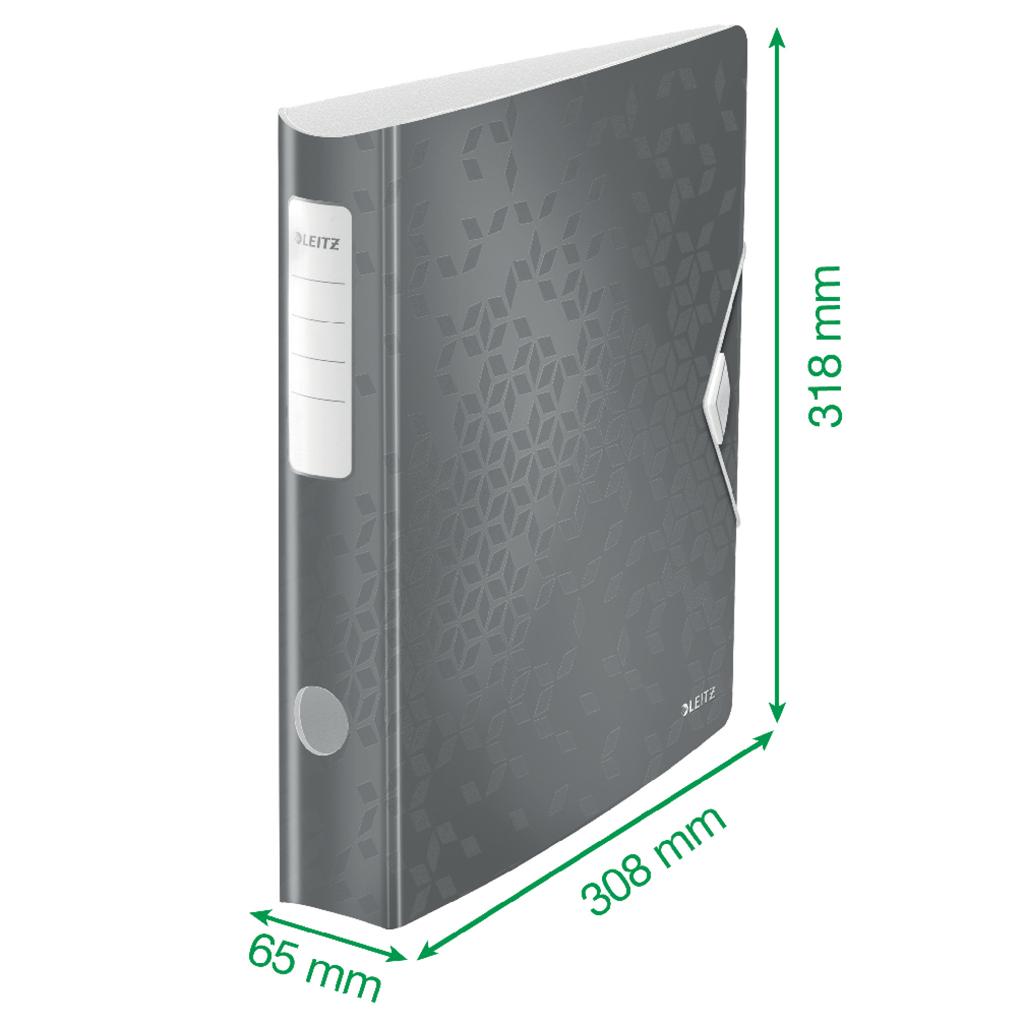 Zakladač pákový Leitz 180° Active WOW 6,5 cm červený