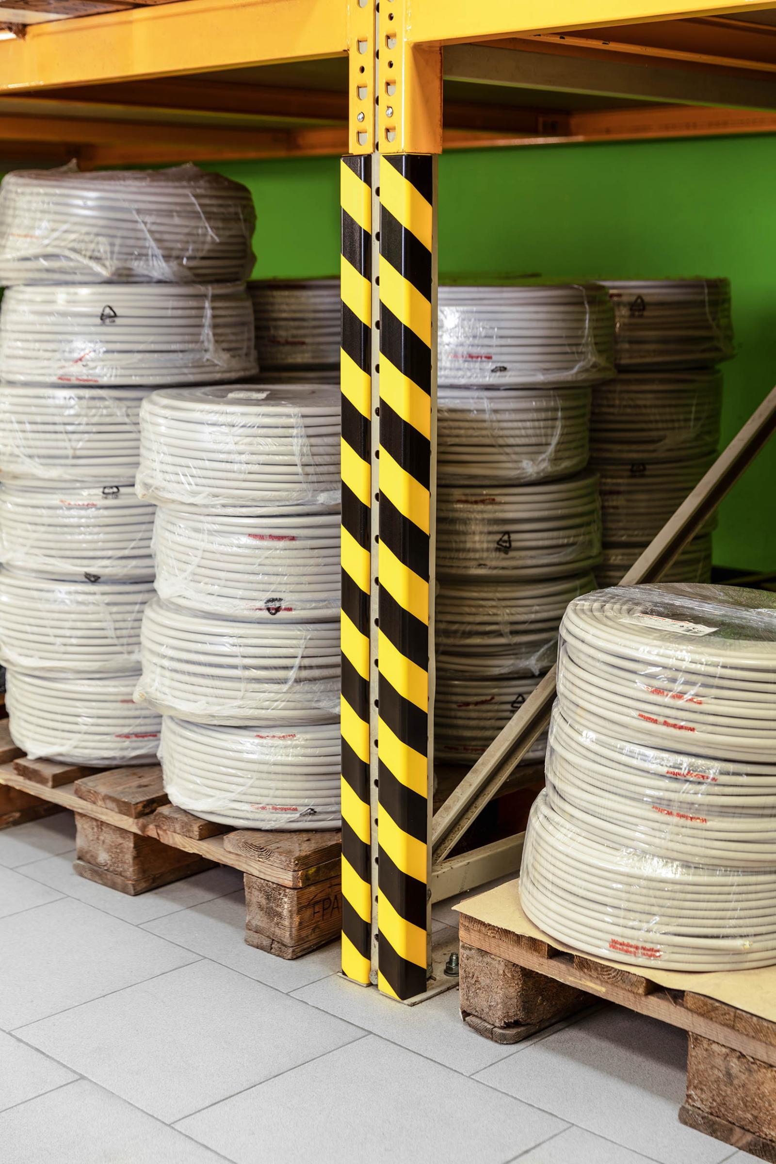 Durable Ochrana rohov profilC35, žlto-čierna, samolepiaca