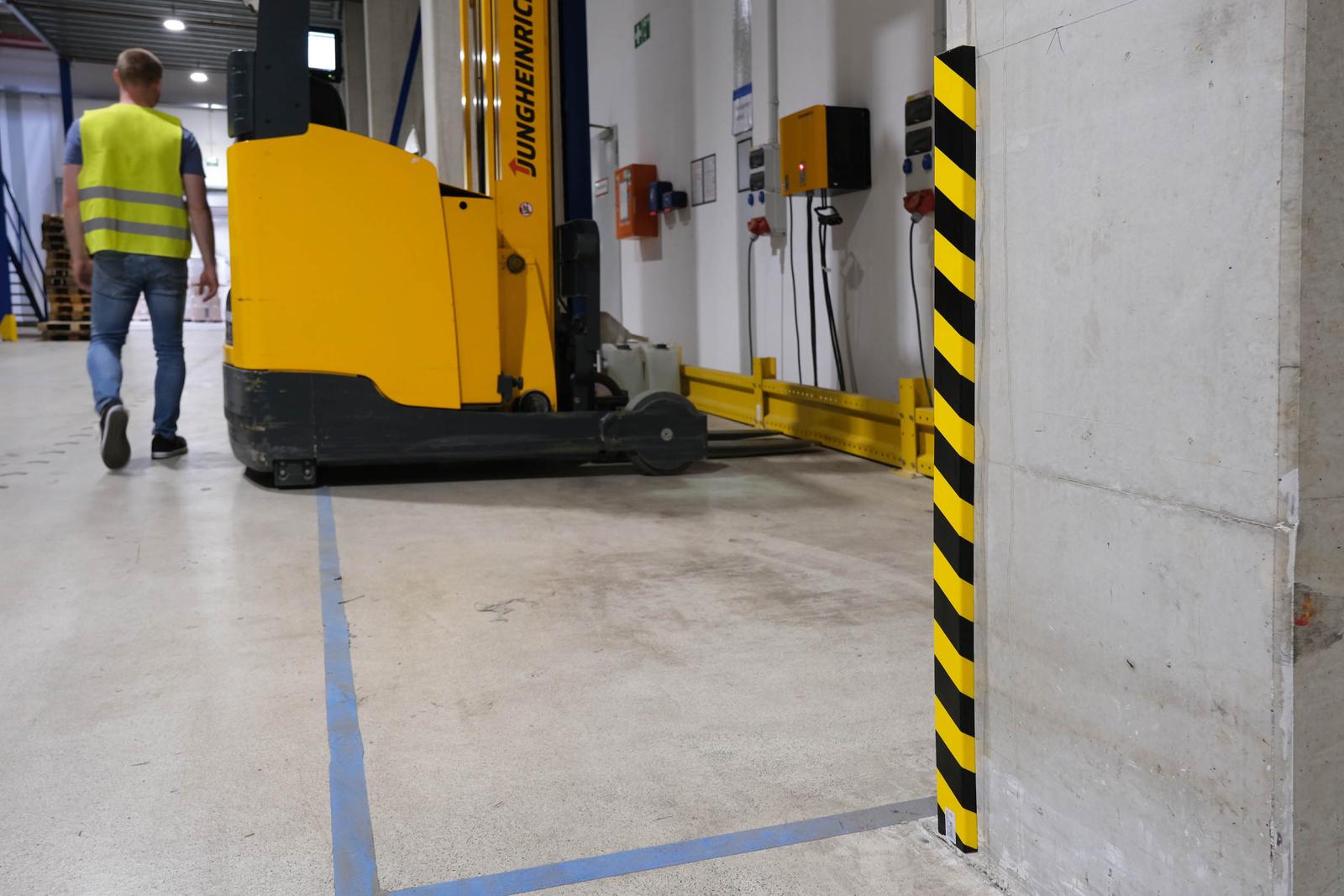 Durable Ochrana povrchu profil S20, žlto-čierna, samolepiaca