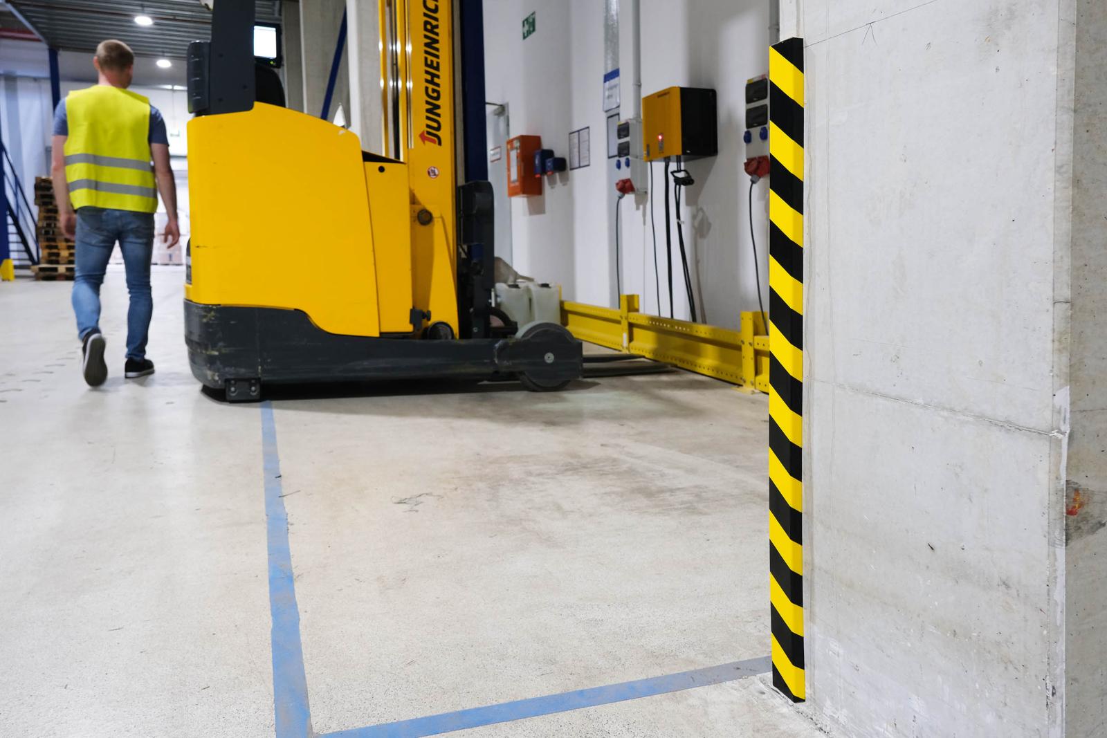 Durable Ochrana povrchu profil S20, žlto-čierna, samolepiaca