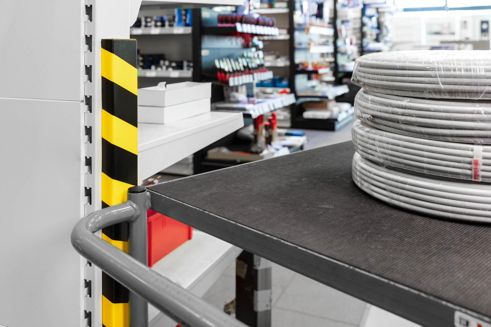 Durable Ochrana povrchu profil S20, žlto-čierna, samolepiaca