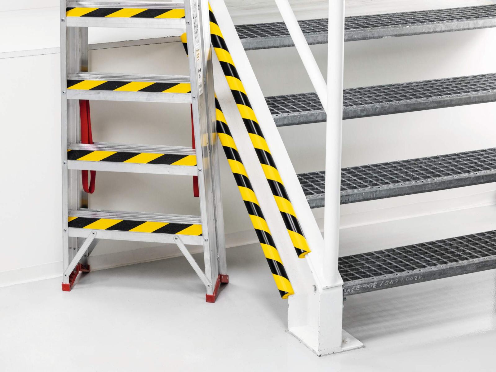 Durable Ochrana hrany profil E8R, žlto-čierna, samolepiaca