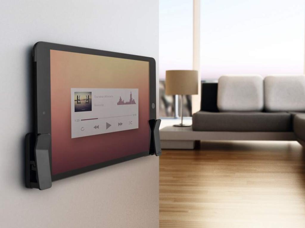 Nástenný stojan na tablet Durable VISIOCLIP Univerzálny nástenný držiak pre priestorovo úsporné pripevnenie tabletov a smartfónov