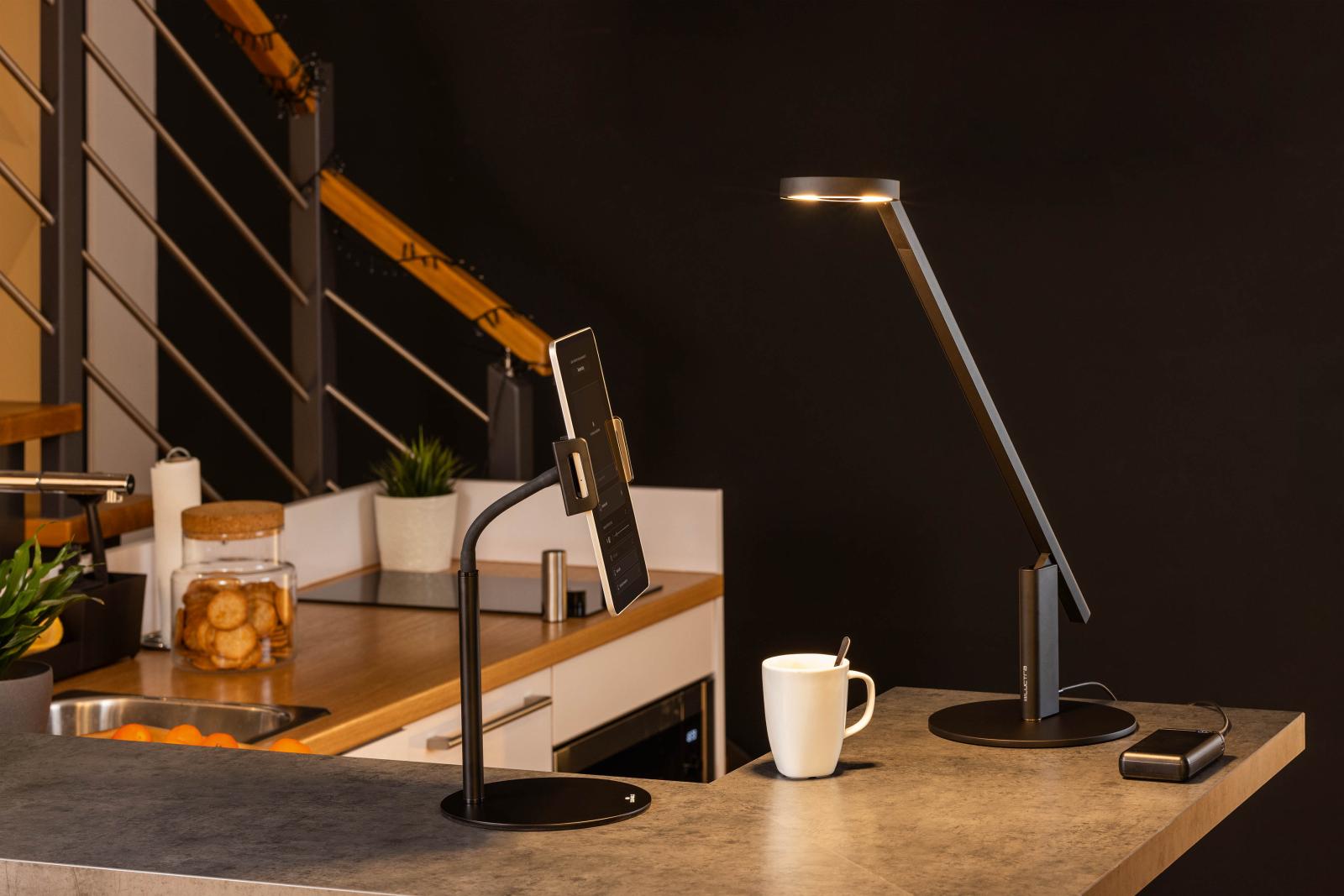 Durable Stolový stojan na tablet TWIST TABLE, čierny