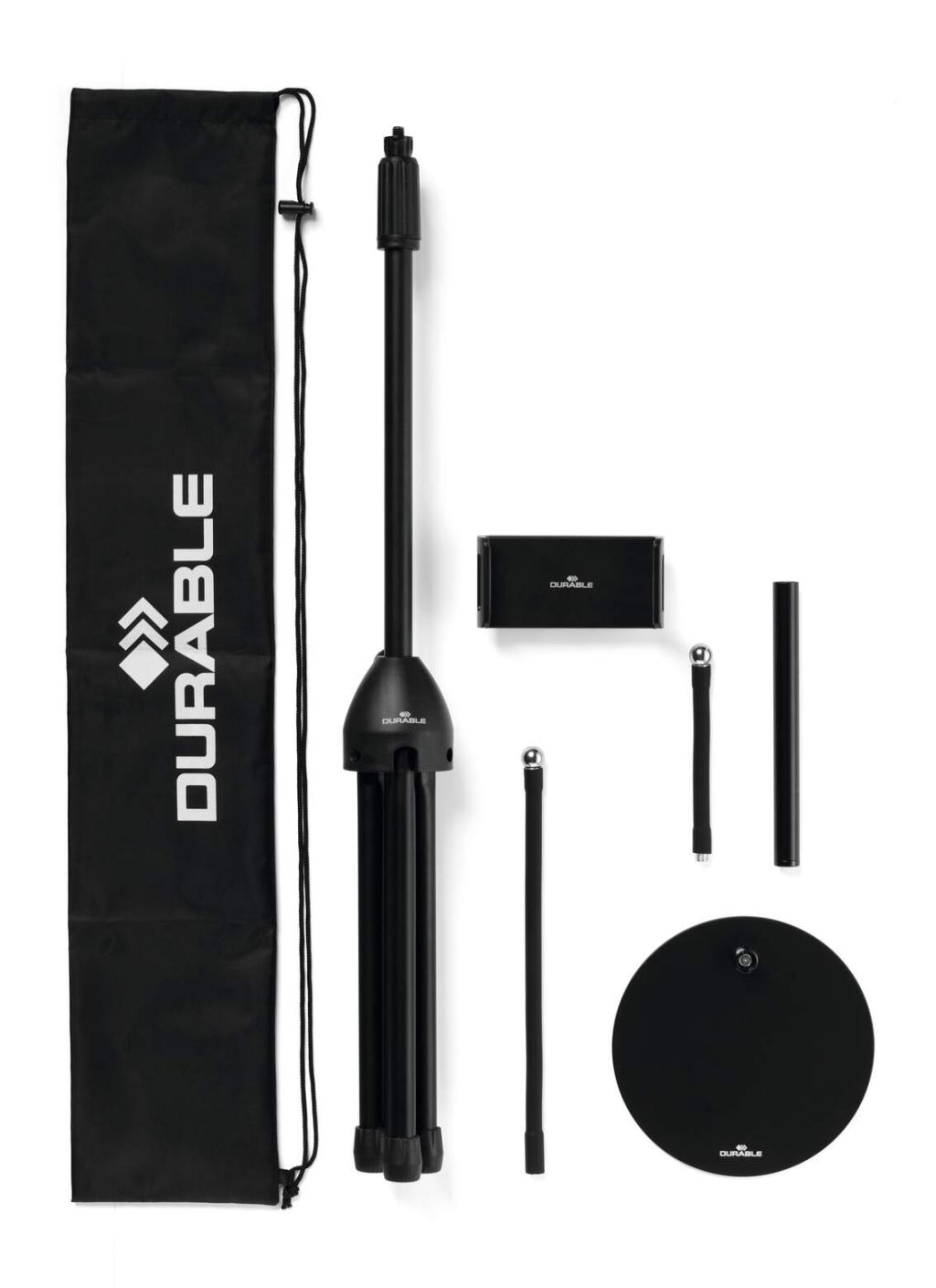 Durable Stojan na tablet TWIST COMBI, čierny