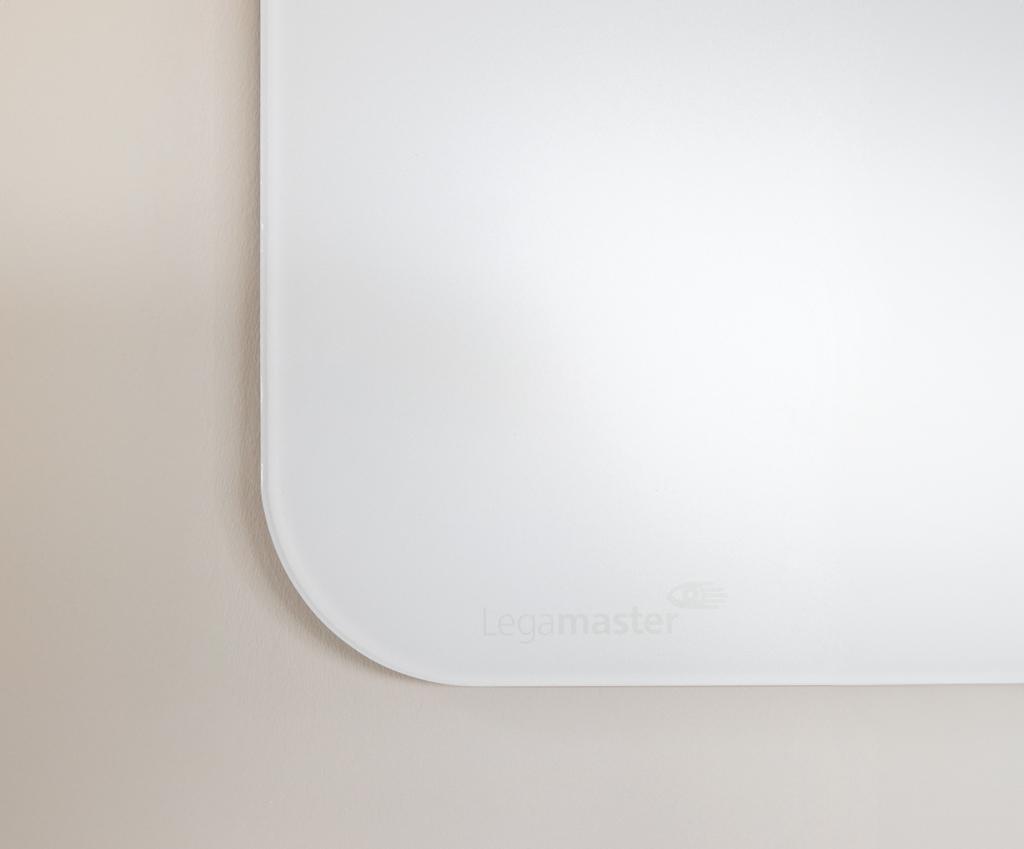 Legamaster Tabuľa GLASSBOARD matná oblé rohy 100x150, sivá